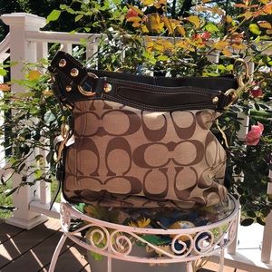 Coach Bag tan and brown